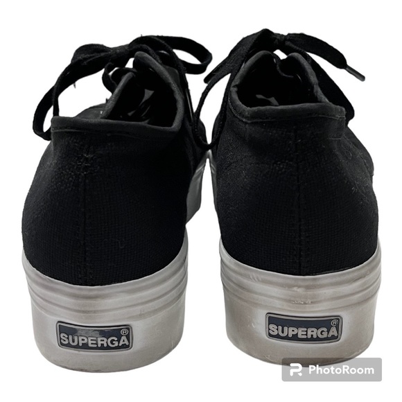 Superga | Women's Black 2790 Platform Sneakers | size 41 - Picture 7 of 8